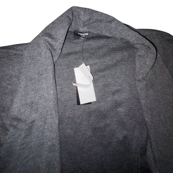 Premise Woman Open Front Knit Cardigan-Gray-Sizw 2X-NWT - Picture 5 of 7